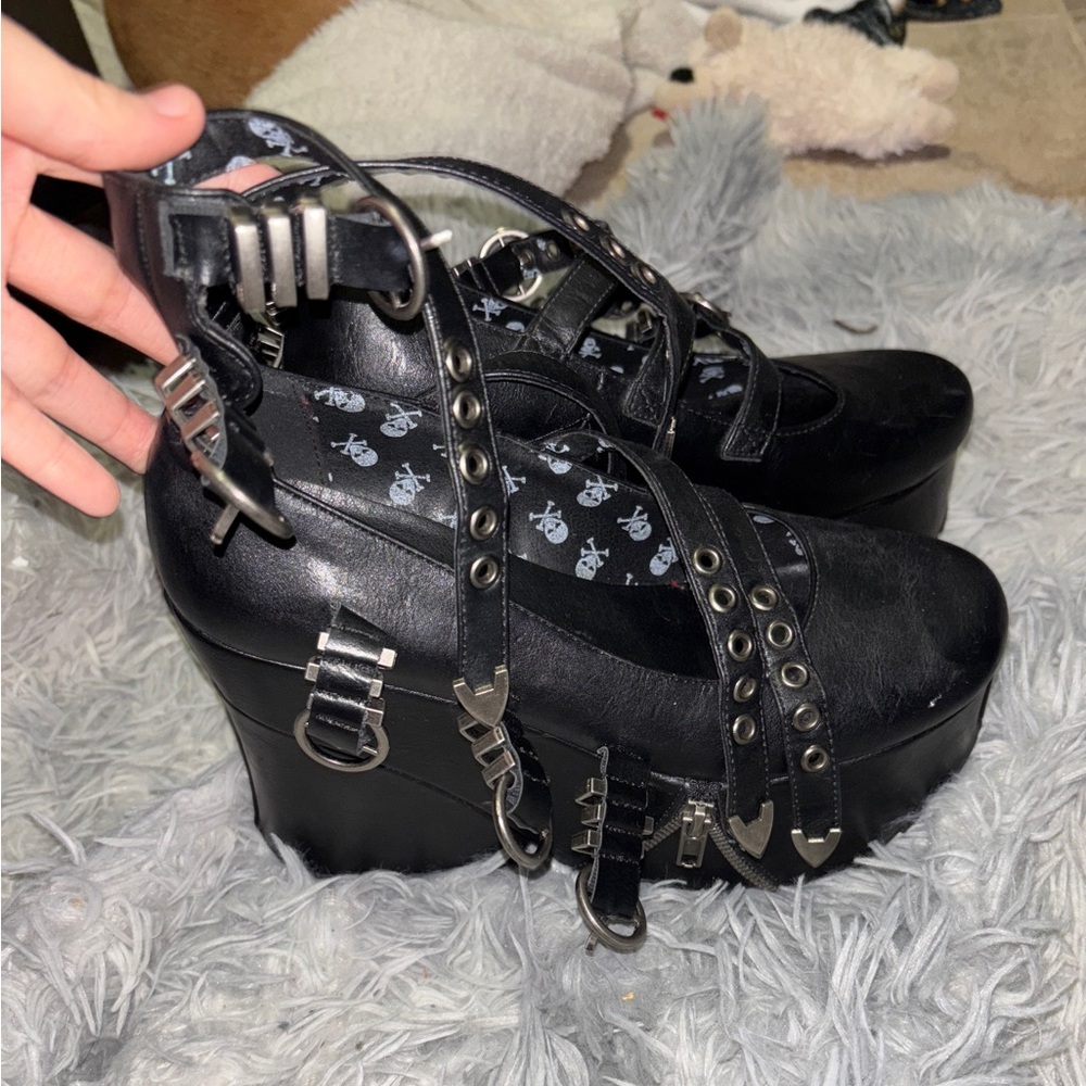 Women's Black Dolls Kill Shoes